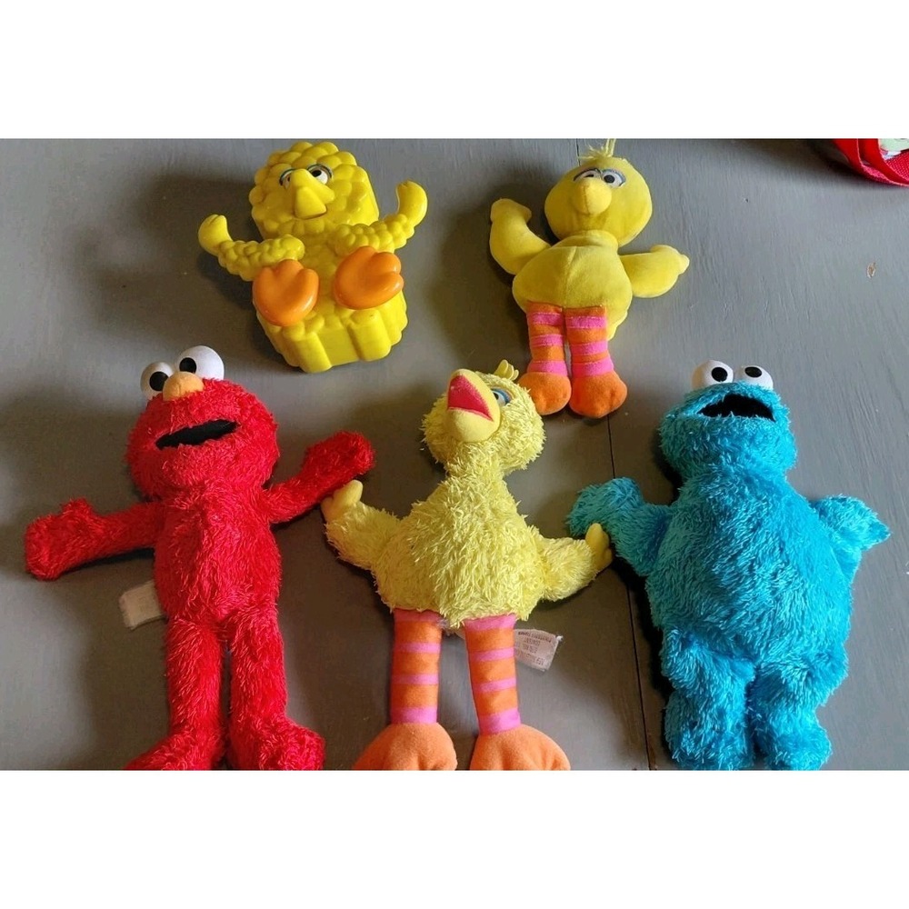 Vintage Collection Trio set Sesame Street character plush toys Elmo And Friends